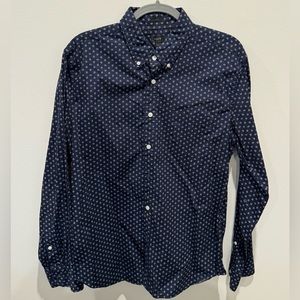 J.Crew Slim Fit Button-Down Shirt in Blue w/ Red Paisley - Men’s (L)